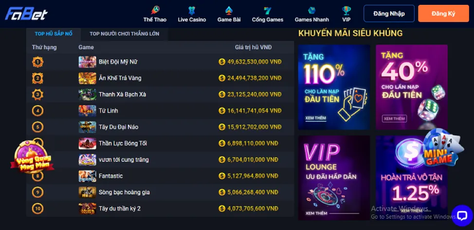 vnbet77 lựa chọn hàng đầu